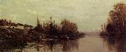 Charles-Francois Daubigny Ferry at Glouton China oil painting reproduction